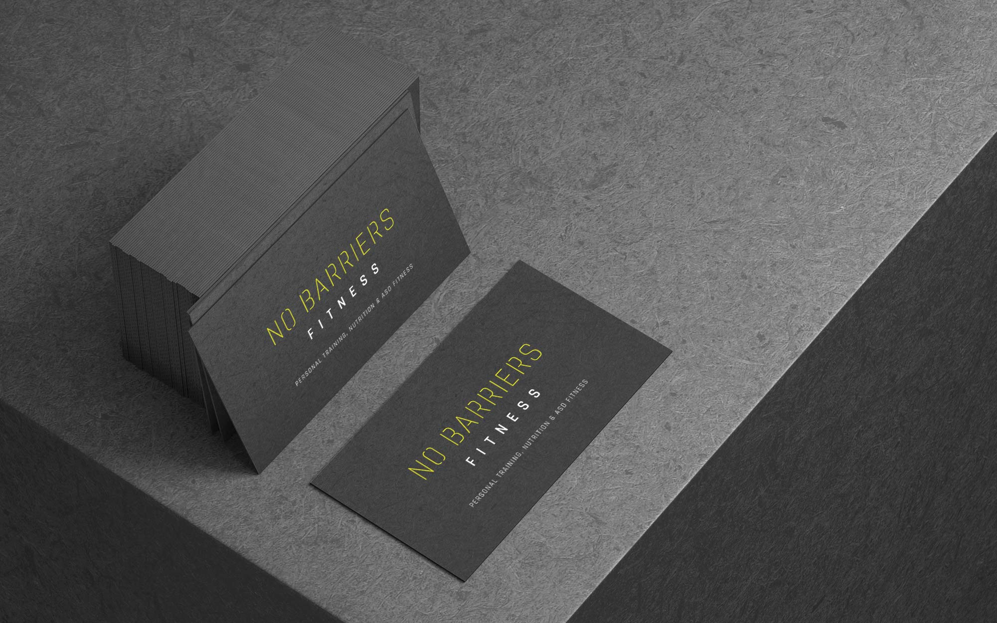 No Barriers Fitness Business Cards