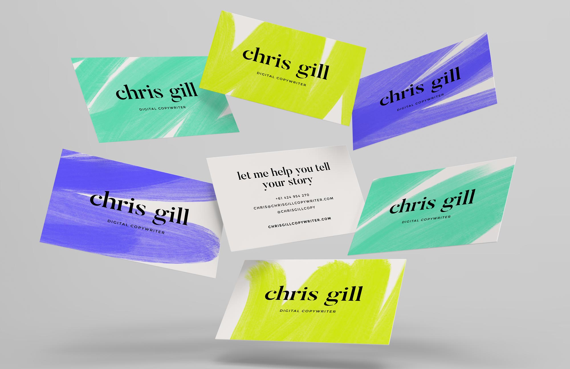 Chris Gill Copywriter Business Cards